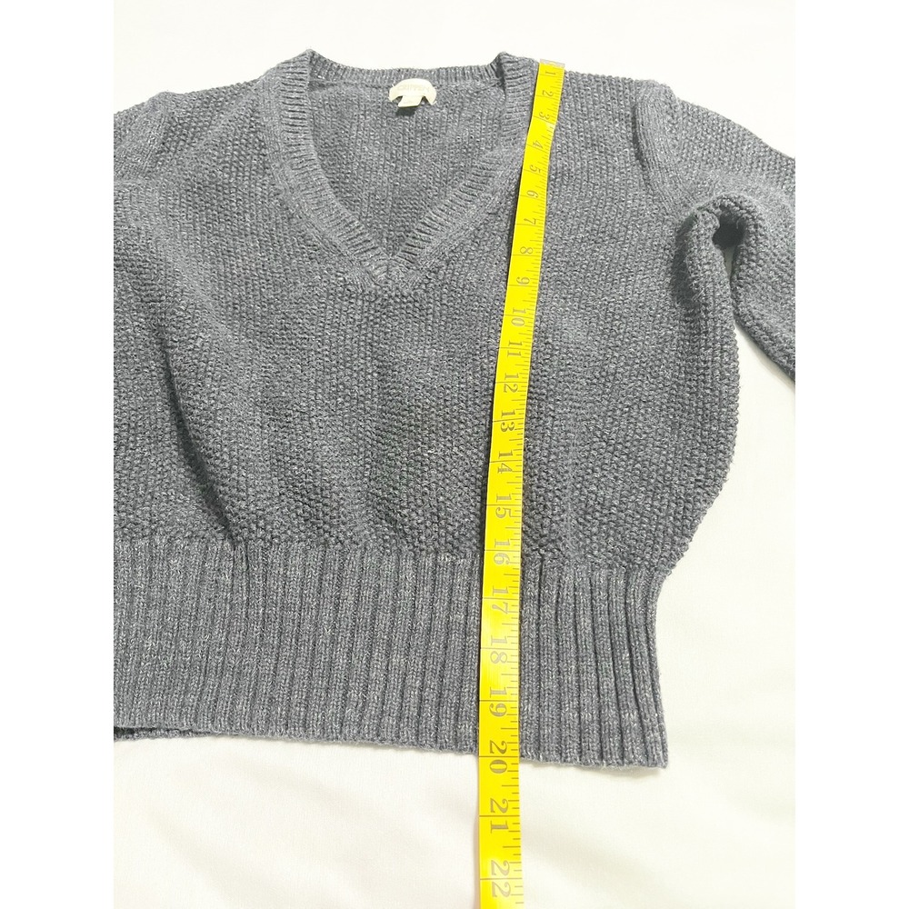 Crippen Womens‎ Navy Blue V Neck 100% Cotton Long Sleeve Textured Knit Sweater M - Picture 8 of 8